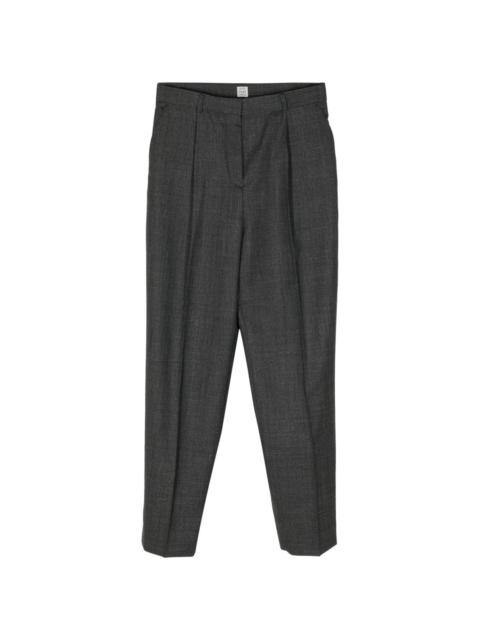 mÃ©lange-effect tailored trousers