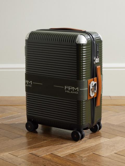 FPM Milano Bank Zip Deluxe M 55cm Leather-Trimmed Polycarbonate Spinner Carry-On Suitcase