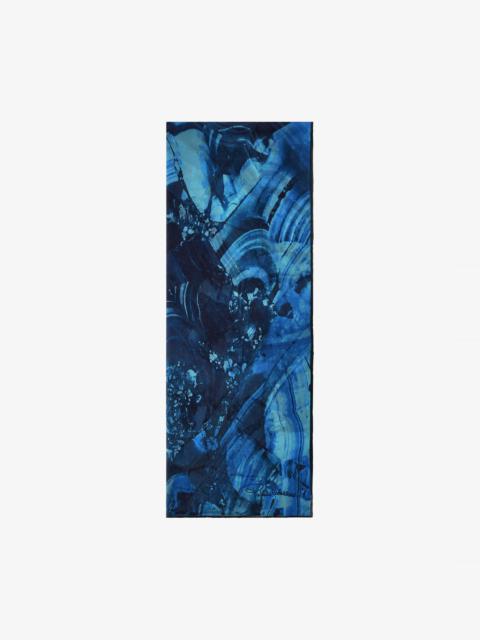 Roberto Cavalli Silk Scarf with Malachite Print