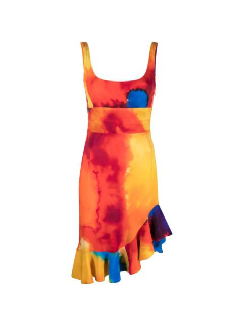 Paco Rabanne Plastic Art tie-dye dress