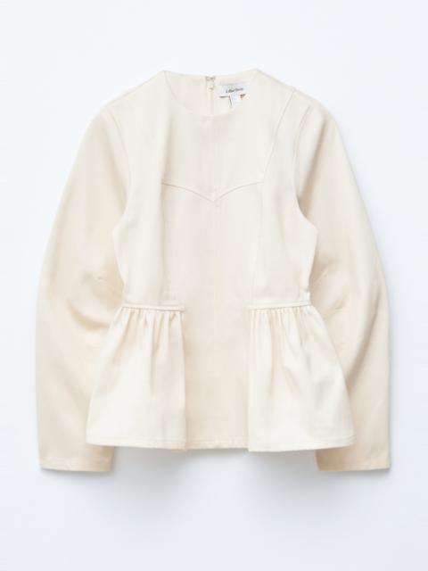 & Other Stories Cotton Peplum Top