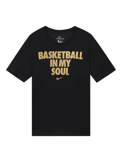 Nike Nike Sportswear Alphabet Printing Short Sleeve Black CT5970-011