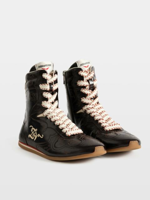 Zadig & Voltaire Mid ZV Dance Vintage Laser Sneakers
