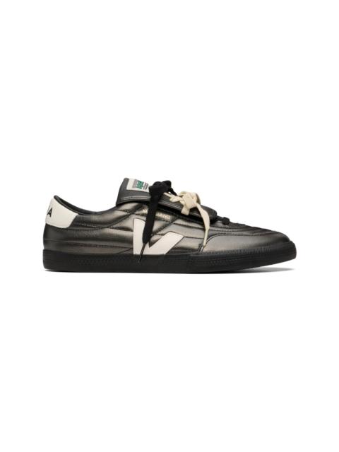 MAGLIANO Gunmetal Veja Edition Panenka Leather Sneakers