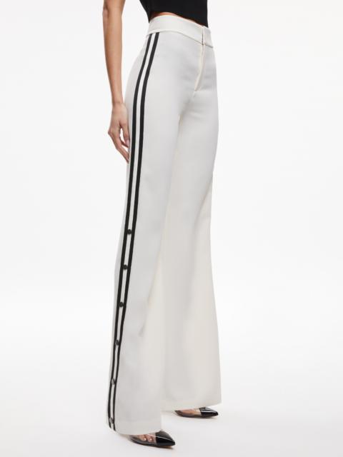 Alice + Olivia JC SIDE SNAP WIDE LEG PANT