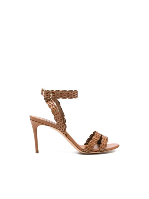 CASADEI Julia Avenida woven-strap ankle-buckle sandals