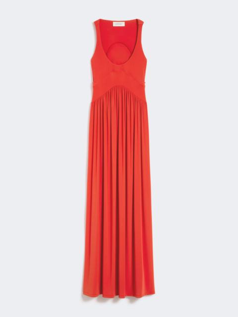 Sportmax PANINO Long crepe jersey dress - CORAL