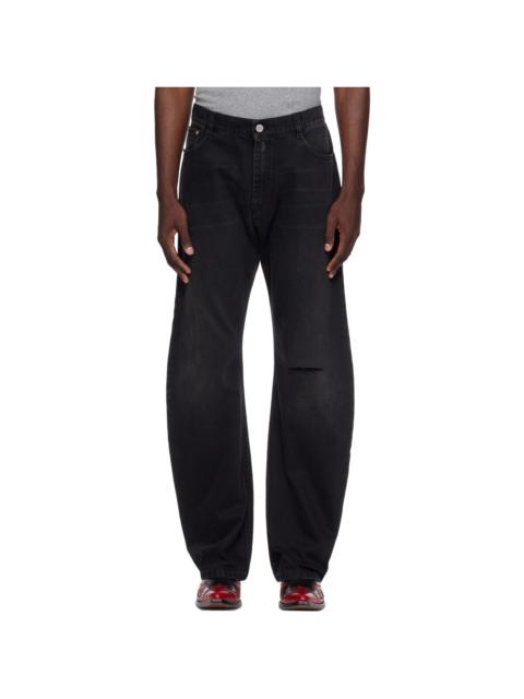 VETEMENTS Black O-Leg Jeans