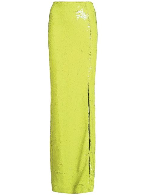 Cinq à Sept Jupiter sequinned column skirt