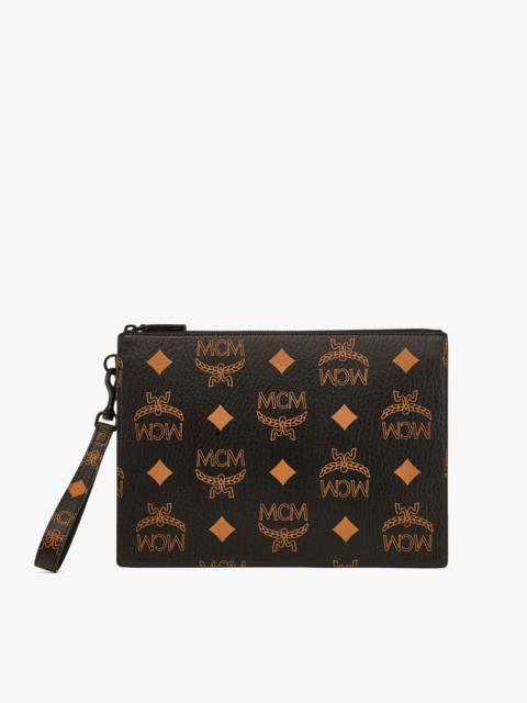 MCM Aren Quilted Pouch in Maxi Monogram Nylon | REVERSIBLE