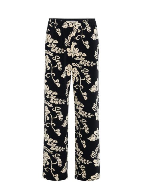 Marine Serre Jacquard Towels Lounge Pants