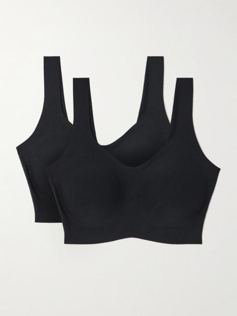 commando Set Of Two Butter Stretch-micro Modal Soft-cup Bralette