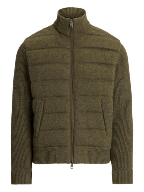 Ralph Lauren quilted ribbed-knit jacket