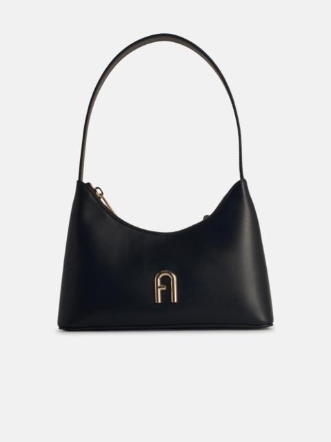 'HOBO DIAMANTE' BLACK LEATHER BAG