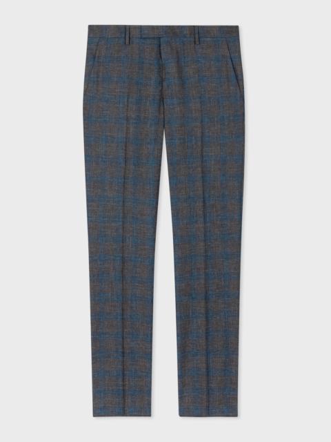 Paul Smith Check Wool-Linen Trousers
