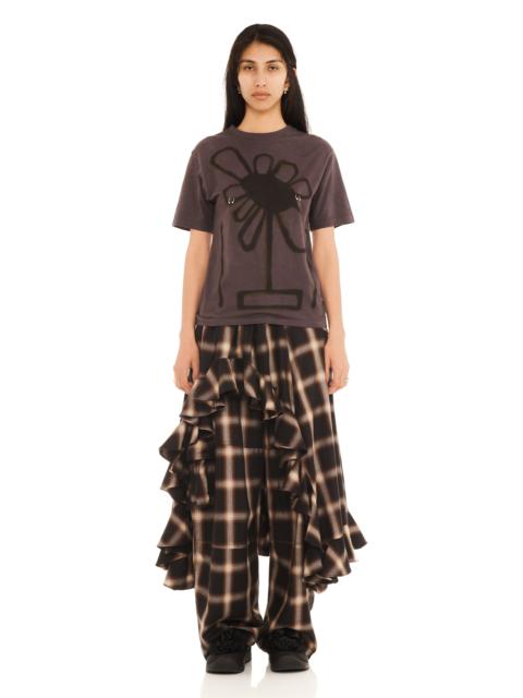 Collina Strada DARK CHARCOAL FLOWER POT PIERCED TEE