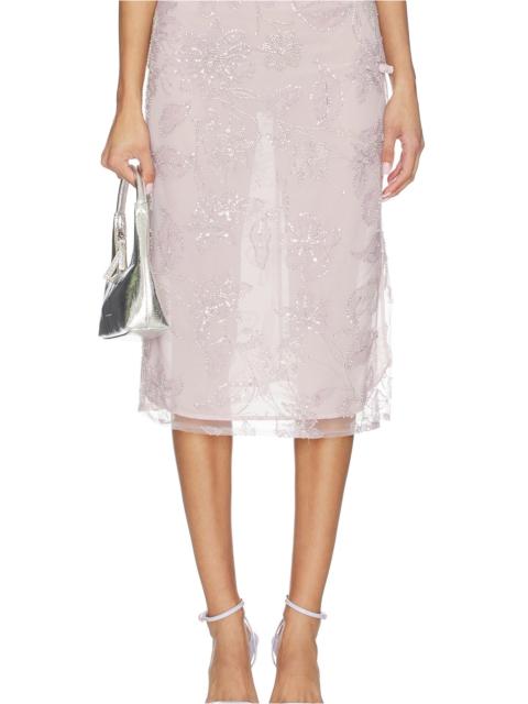 SAU LEE Grace Midi Skirt