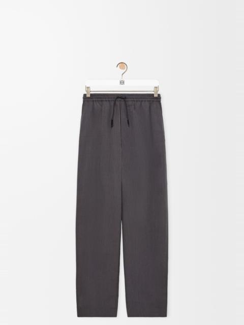 Loewe Drawstring trousers in cotton and silk