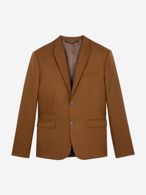 The Kooples BROWN WOOL SUIT JACKET