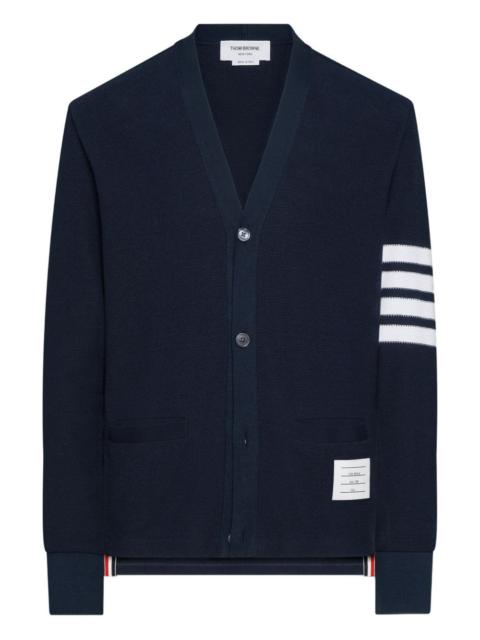 Thom Browne piqué 4-Bar cardigan