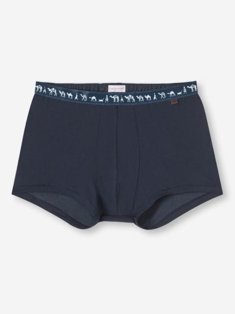 Men's Boxer Briefs Band 62 Pima Cotton Stretch Navy