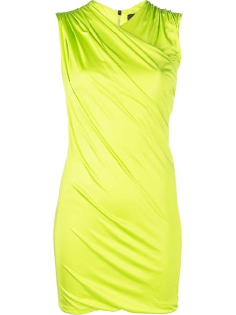 VERSACE draped-effect minidress