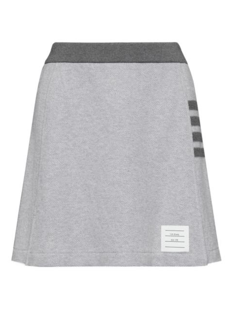 Thom Browne textured pique 4-bar mini skirt