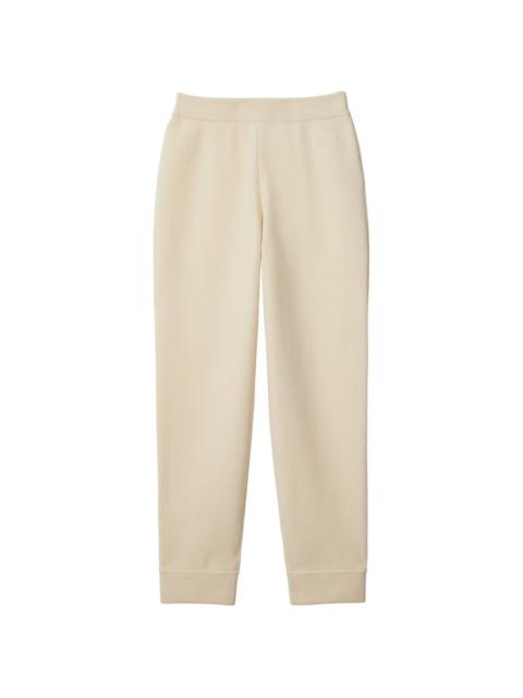 cotton-wool blend track pants