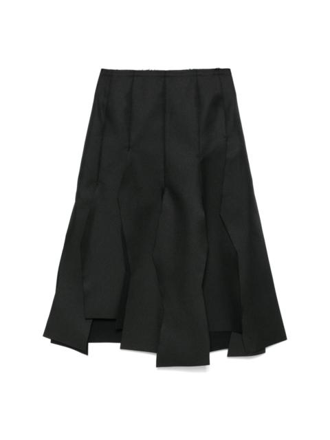 pleated mini skirt