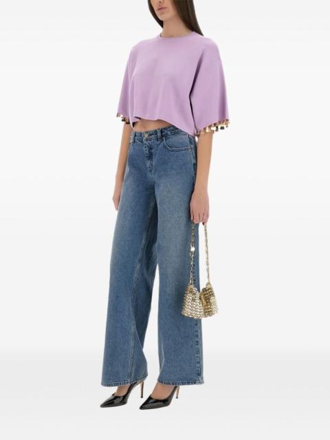 rabanne embellished cropped T-shirt