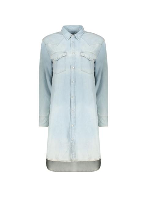 Diesel buttoned long-sleeve denim mini dress