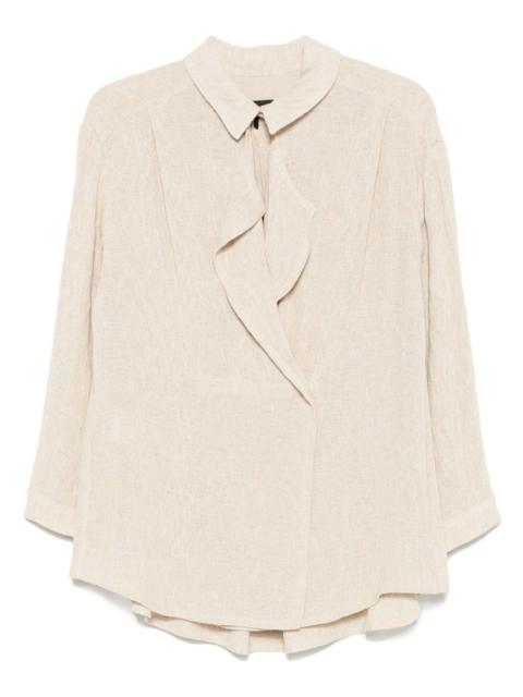 GIORGIO ARMANI ruffle-detail blouse