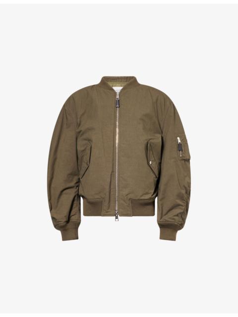Givenchy Padded Crewneck Cotton-Blend Jacket