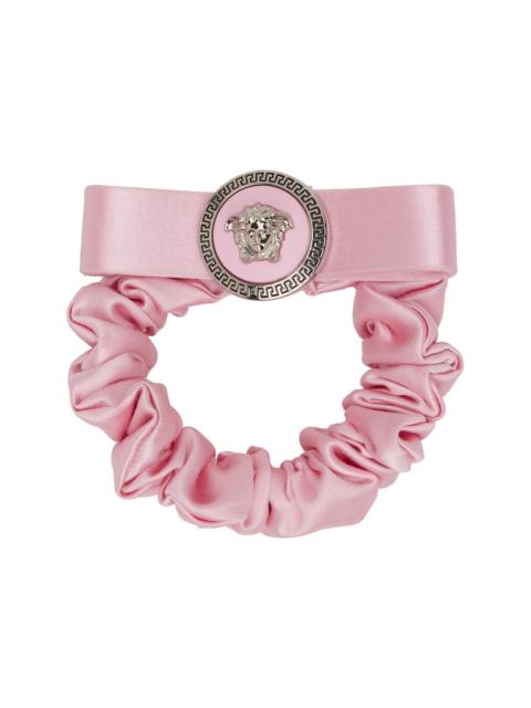 VERSACE Pink Gianni Ribbon Scrunchie