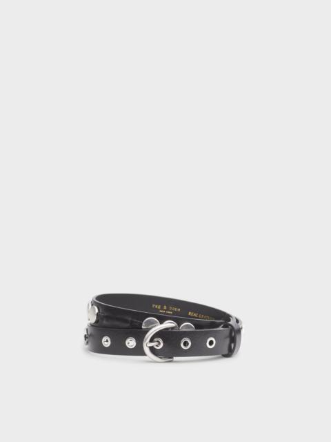 rag & bone Luna Beaded Italian Leather Belt