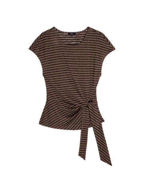 Rails Women's Gabbie Striped Knit Top - Onyx Cocoa Stripe