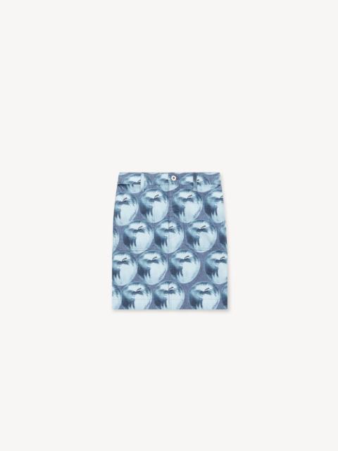 KENZO KENZO Apple Pop' short skirt in japanese denim