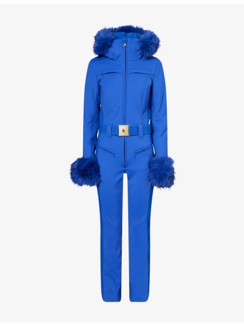 GOLDBERGH Angele Faux Fur-Trim Soft-Shell Ski Suit