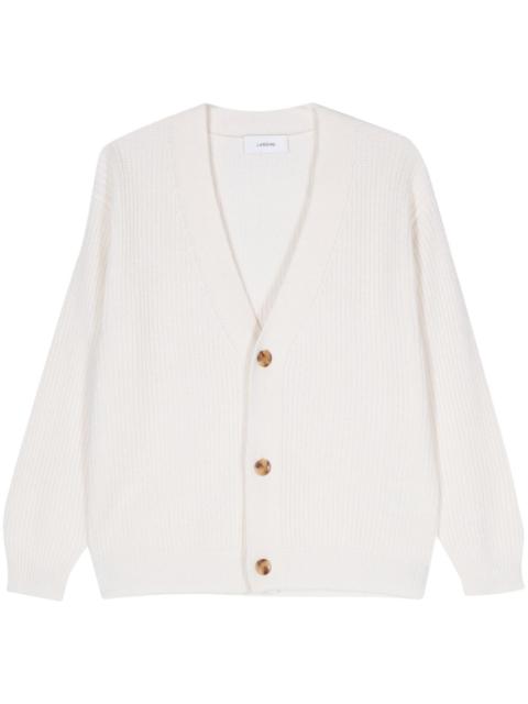 LARDINI ribbed-knit cardigan