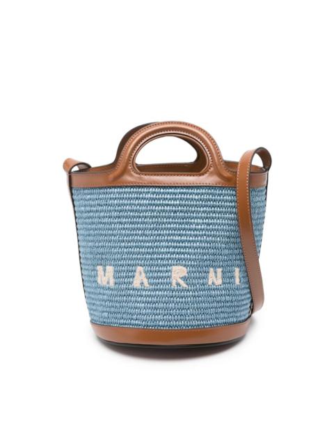 Marni logo-embroidered bucket bag