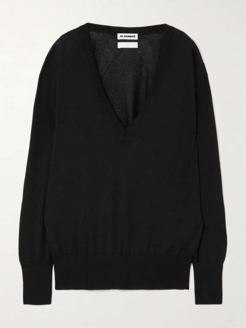 Jil Sander V 목 스웨터