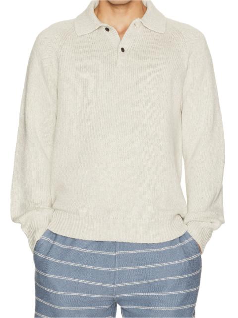 FAHERTY Heirloom Long Sleeve Polo Sweater