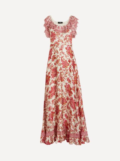 Etro Peau D’Ange Silk Long Dress