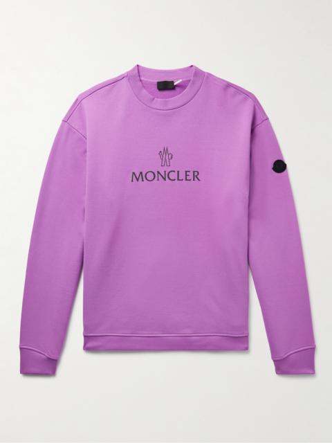 Moncler Logo-Print Cotton-Jersey Sweatshirt
