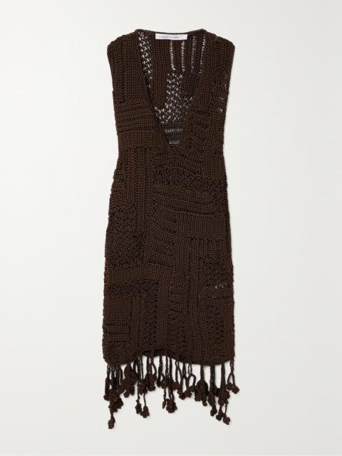 CHRISTOPHER ESBER Ramener Rope Crocheted Midi Dress