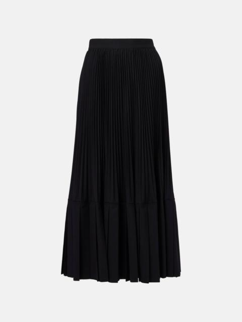 Junya Watanabe Plissé wool-blend maxi skirt