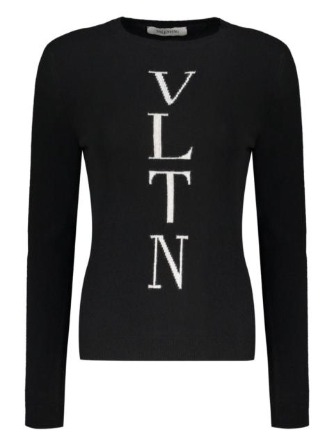 Valentino intarsia-knit logo jumper