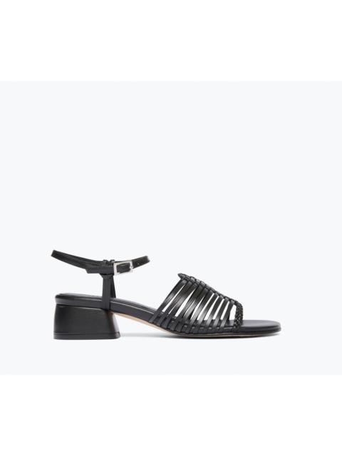FRĒDA SALVADOR JUDY WOVEN BLOCK HEEL SANDAL
