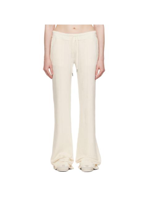 TOM FORD Off-White Terrycloth Tracksuit Lounge Pants