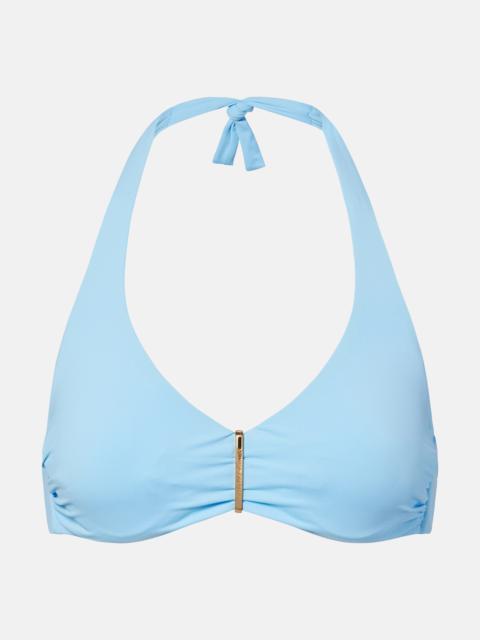 MELISSA ODABASH Provence halterneck bikini top